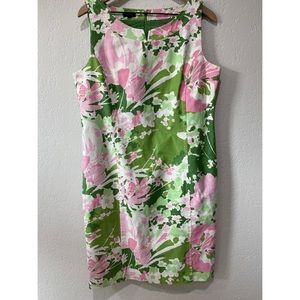 Talbots floral sheath dress